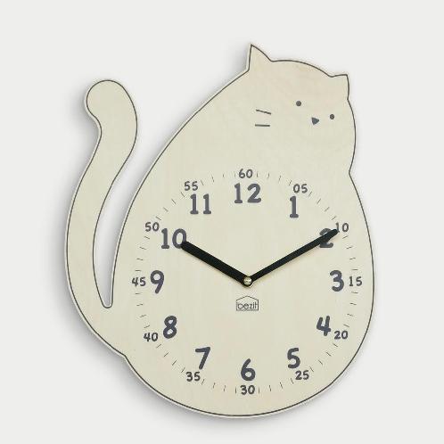 Darling Kitten non-ticking Silent Wall Clock