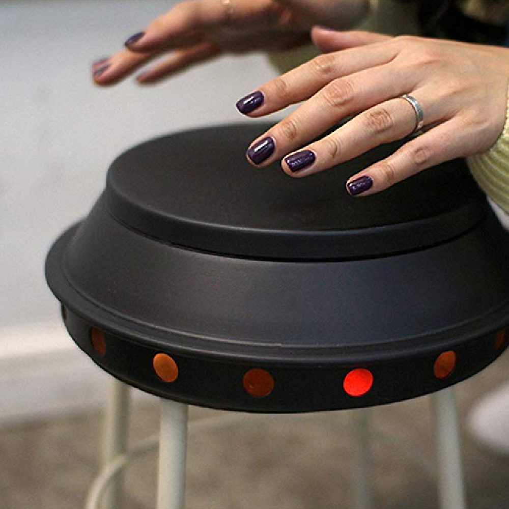 JBWOOD Feet Heater 3 Layer Structure with Tealight Candles