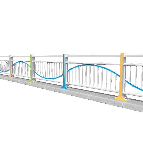 Aluminum bridge rail