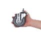 detail image4 Easy Install, 4inch Heavy Duty Casters, All Swivel 1/2-13UNC1 Stem Caster with  Rubber Plastic Wheel