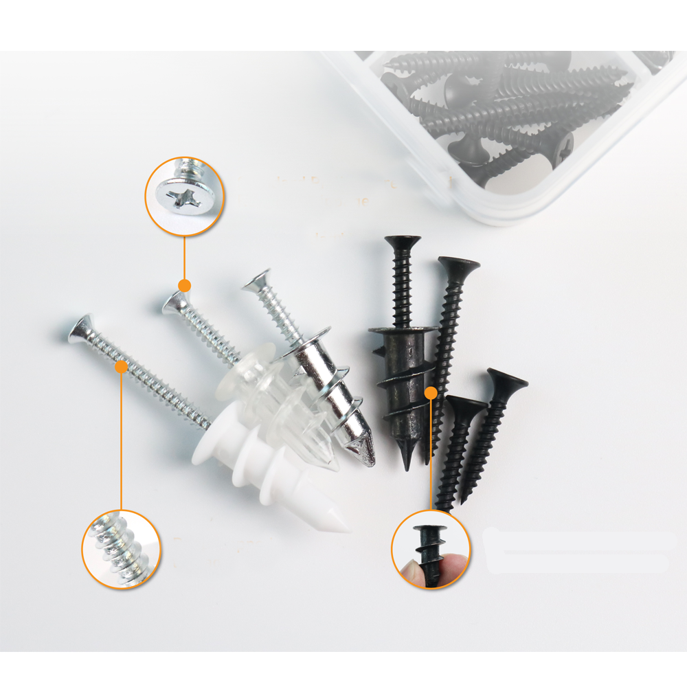 MYTOW DIY Self-Drilling Drywall Anchor Assortment Kit(pack), Heavy Duty Drywall Anchors