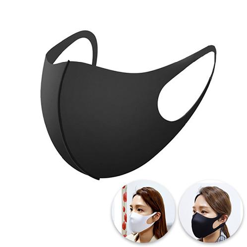 3D FACE MASK black　large | Mask, antimicrobial, gentle mask, light mask, large size, small size, cloth mask, Korean mask、black mask