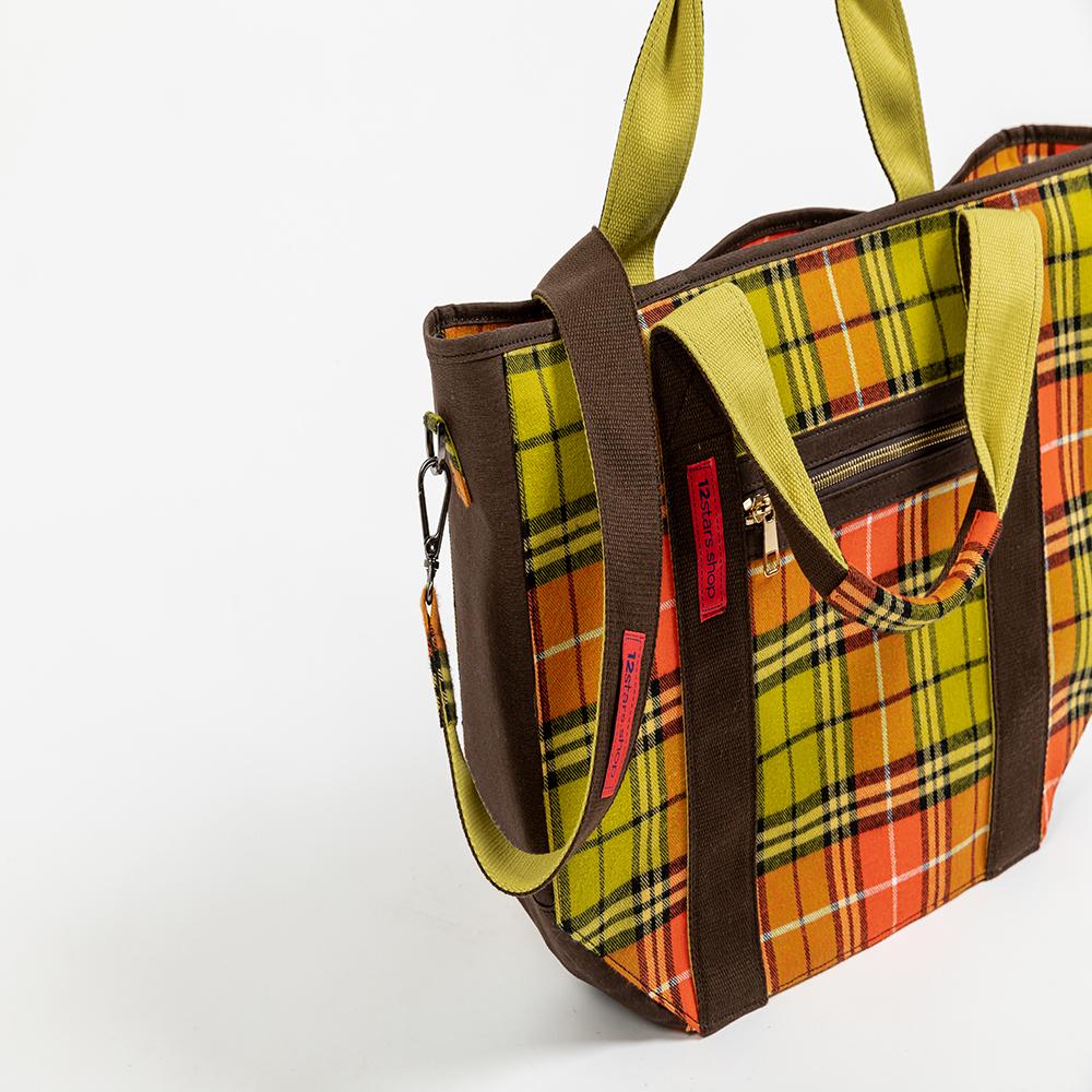 OrangeMix Check Bag