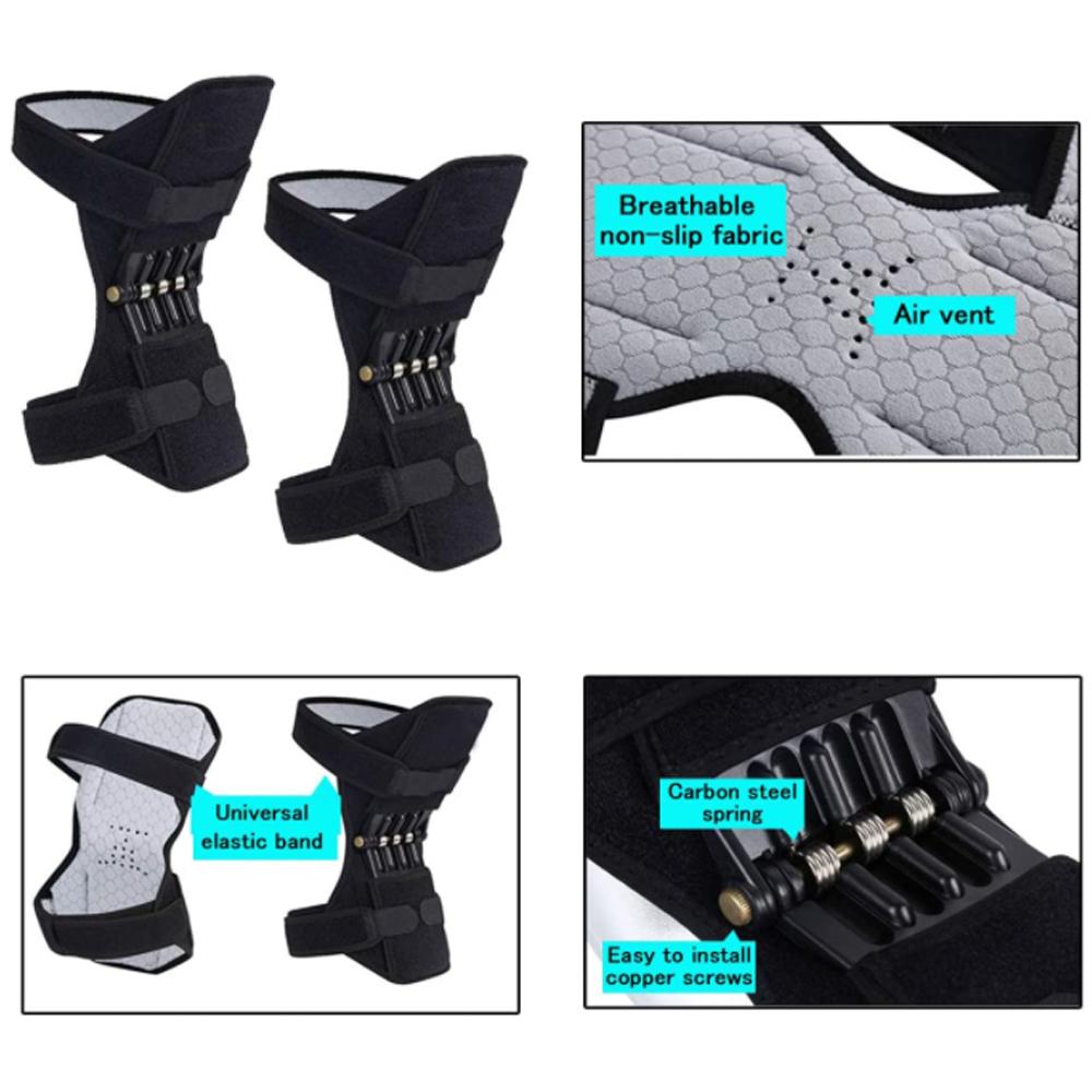 DODAM Non-Slip knee booster Powerful Rebound Spring Force Power knee stabilizer pads