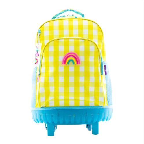 oddbi Happy Check LED Trolley Bag-yellow