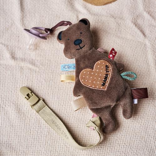 Portable mini sensory comfort "bear doll" - a gift box package(Bell sound)