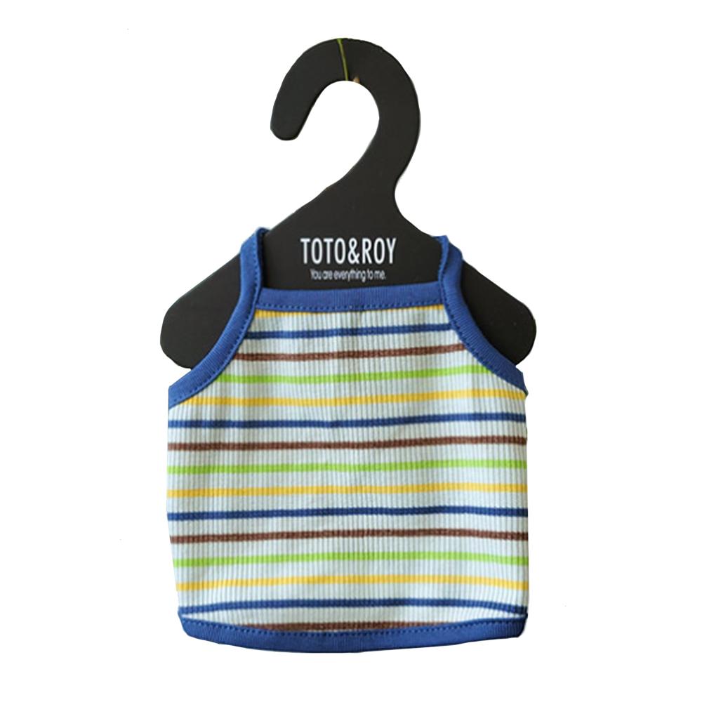 Rainbow Stripe Crop Sleeveless (Blue / XL)