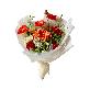 full image Artificial Poppy Bouquet  (Coral Sunset)