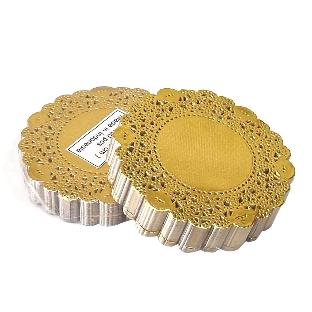 3.5 inch Doilies paper Pure white and Ivory Colors 250pcs