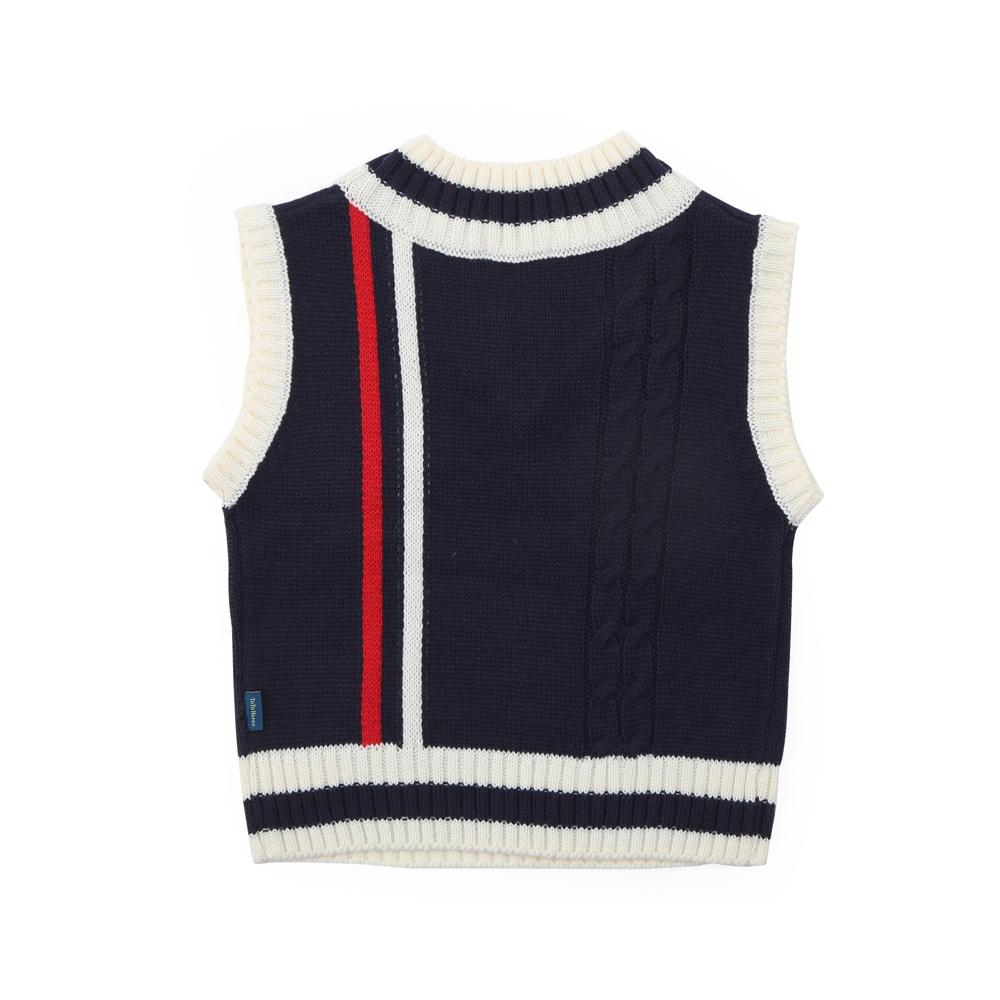 Neat knit vest