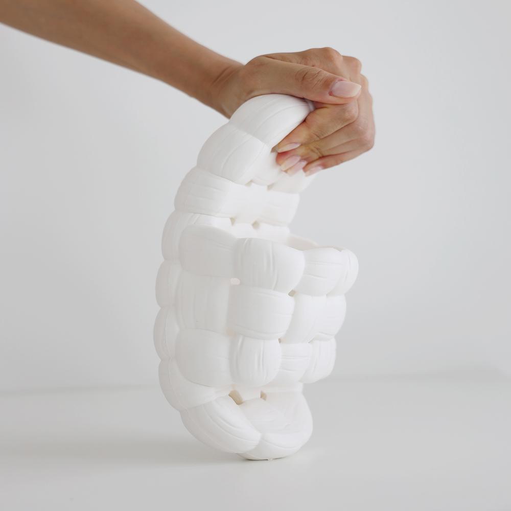 Quilted Bathroom Slippers White 260