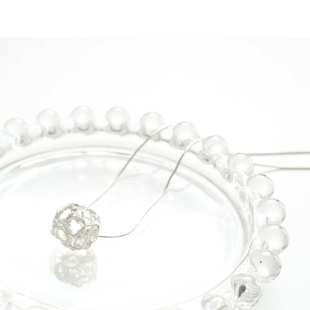 Art Clay Silver Ball Necklace