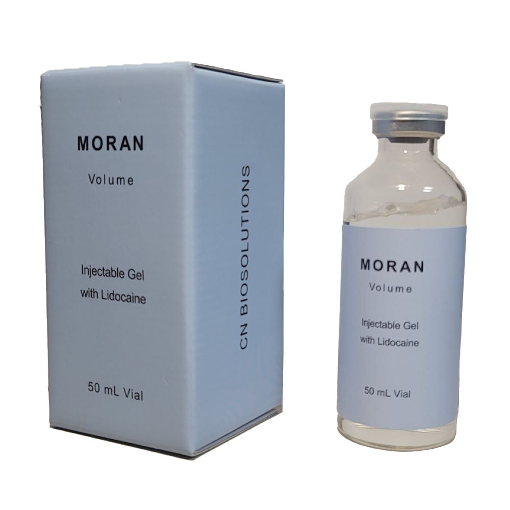 MORAN volume HA body and face filler 50ml Vial [cross-linked HA 20mg/mL, with Lidocaine]